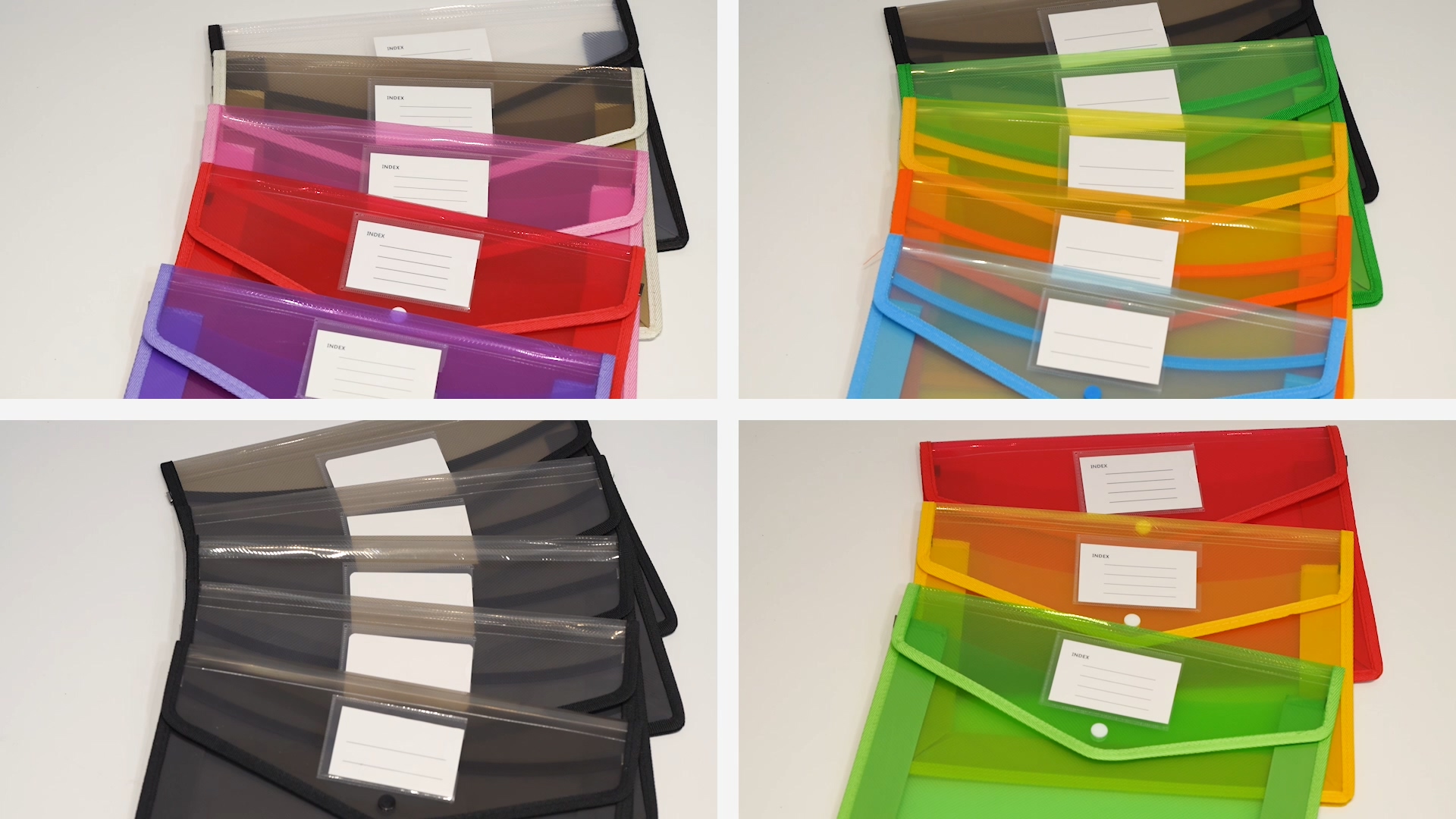 Amazon.com: ThinkTex Plastic Expanding File Folders, Transparent